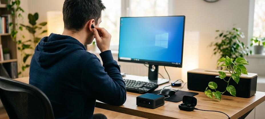 How to fix wireless earbuds that can't connect to a mini PC?