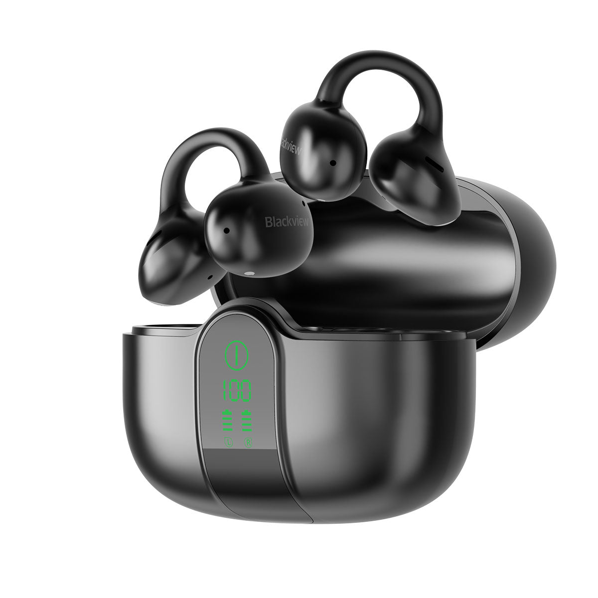 Blackview AirBuds 15 IPX5防水 LEDディスプレイ Bluetooth 6.0 クリップオン OWS イヤホン