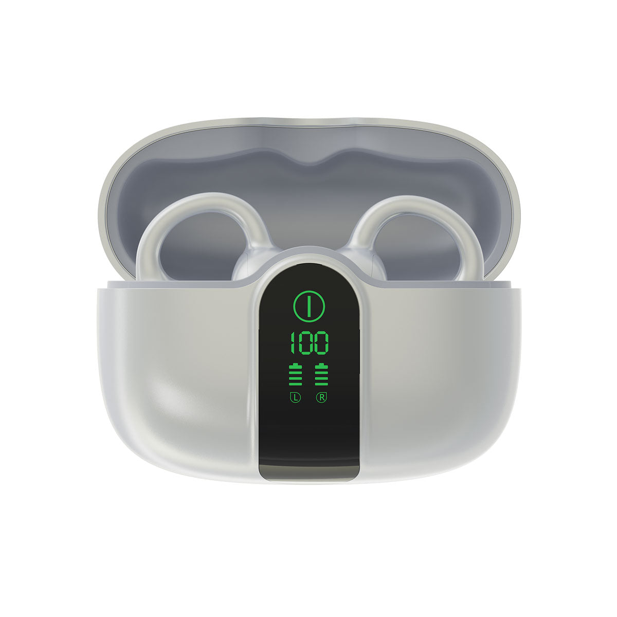 Blackview AirBuds 15 IPX5防水 LEDディスプレイ Bluetooth 6.0 クリップオン OWS イヤホン