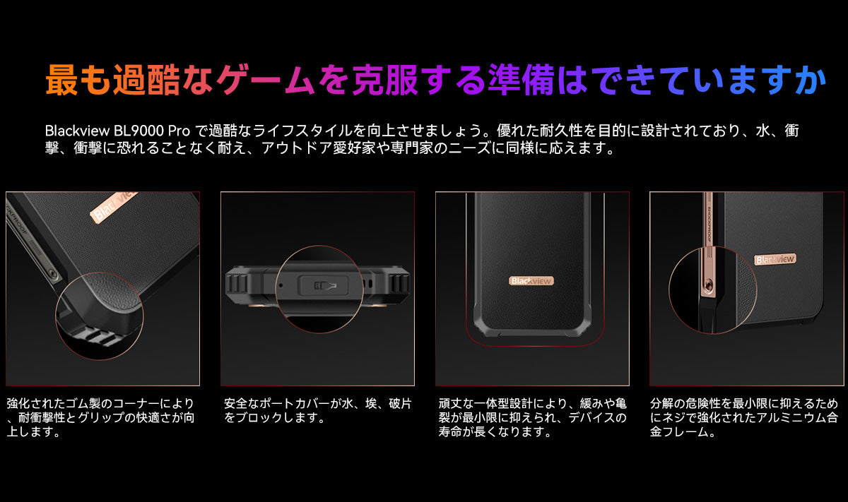 Blackview BL9000 Pro 5G サーマル イメージング カメラ頑丈な携帯電話