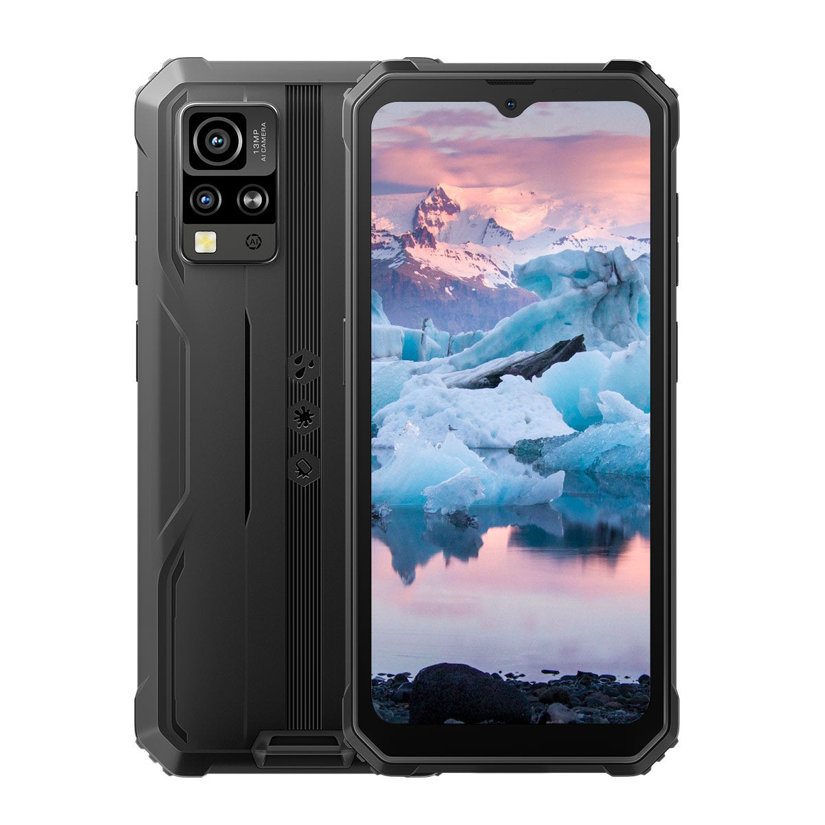 Blackview BV4800 Pro 6.56インチ Unisoc T606 オクタコア 4+128GB 5180mAh 4G 頑丈な携帯電話