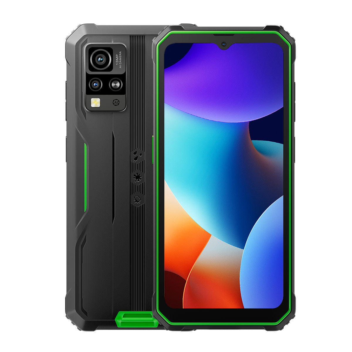 Blackview BV4800 Pro 6.56インチ Unisoc T606 オクタコア 4+128GB 5180mAh 4G 頑丈な携帯電話