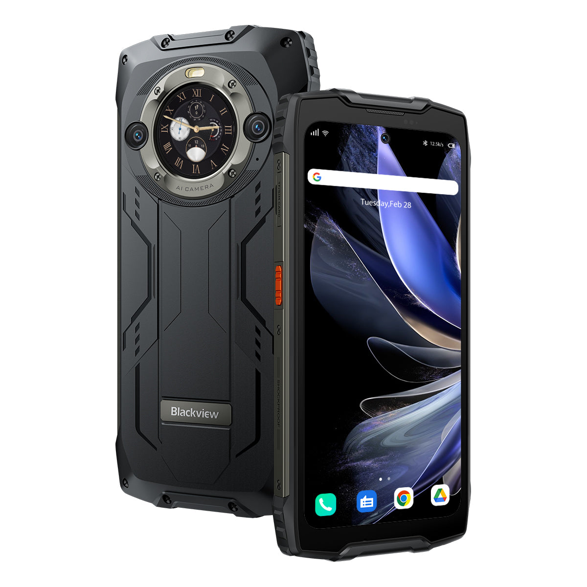 Blackview BV9300 Pro 8/12GB+256GB 6.7インチメイン＆1.3インチラウンドセカンダリーディスプレイ内蔵100LMフラッシュライト15080mAh 4Gタフスマートフォン
