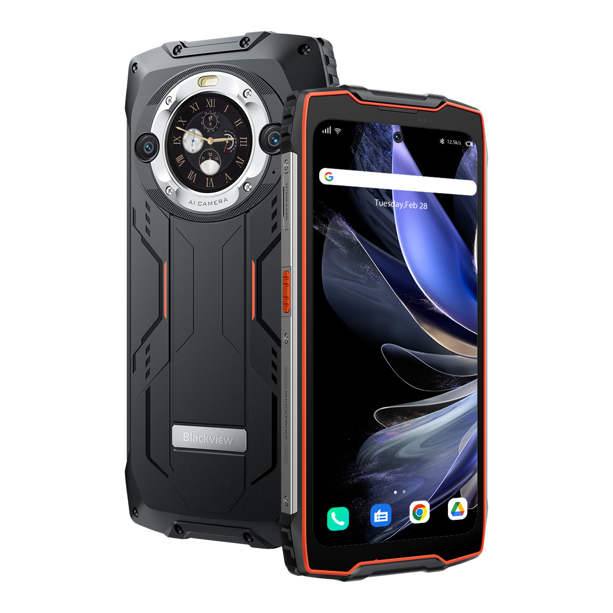 Blackview BV9300 Pro 8/12GB+256GB 6.7インチメイン＆1.3インチラウンドセカンダリーディスプレイ内蔵100LMフラッシュライト15080mAh 4Gタフスマートフォン