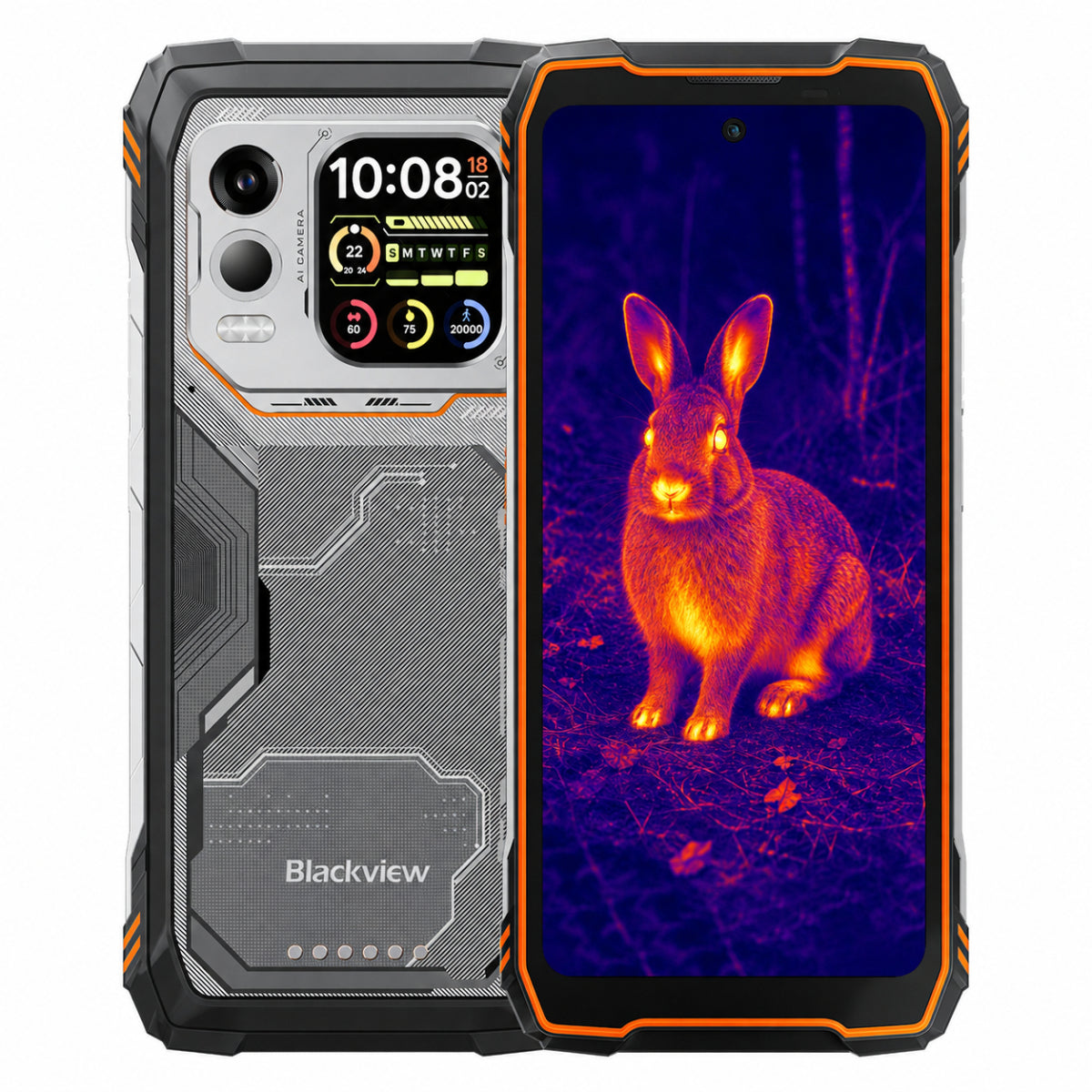 Blackview XPLORE 1 Pro 5G サーマルイメージング堅牢電話 w/ 6.78" 120Hz メイン & 2.01" セカンダリーディスプレイ 20000mAh 170LM フラッシュライト