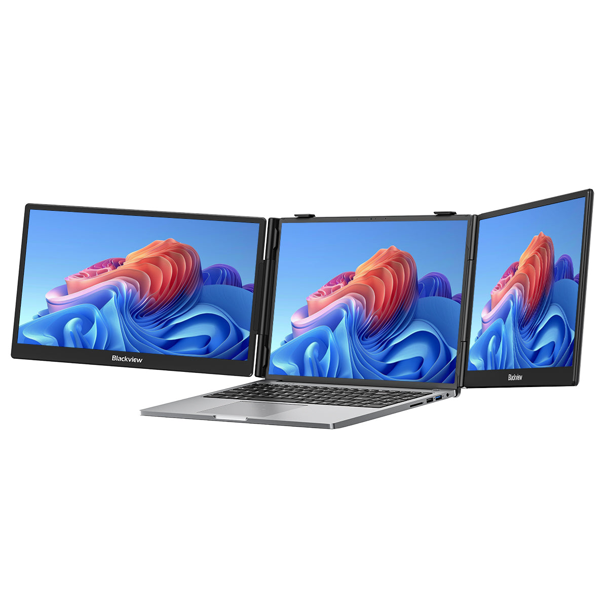 Blackview DCM5 14インチ デュアルモニター ポータブルノートパソコン画面拡張器 スピーカー付き