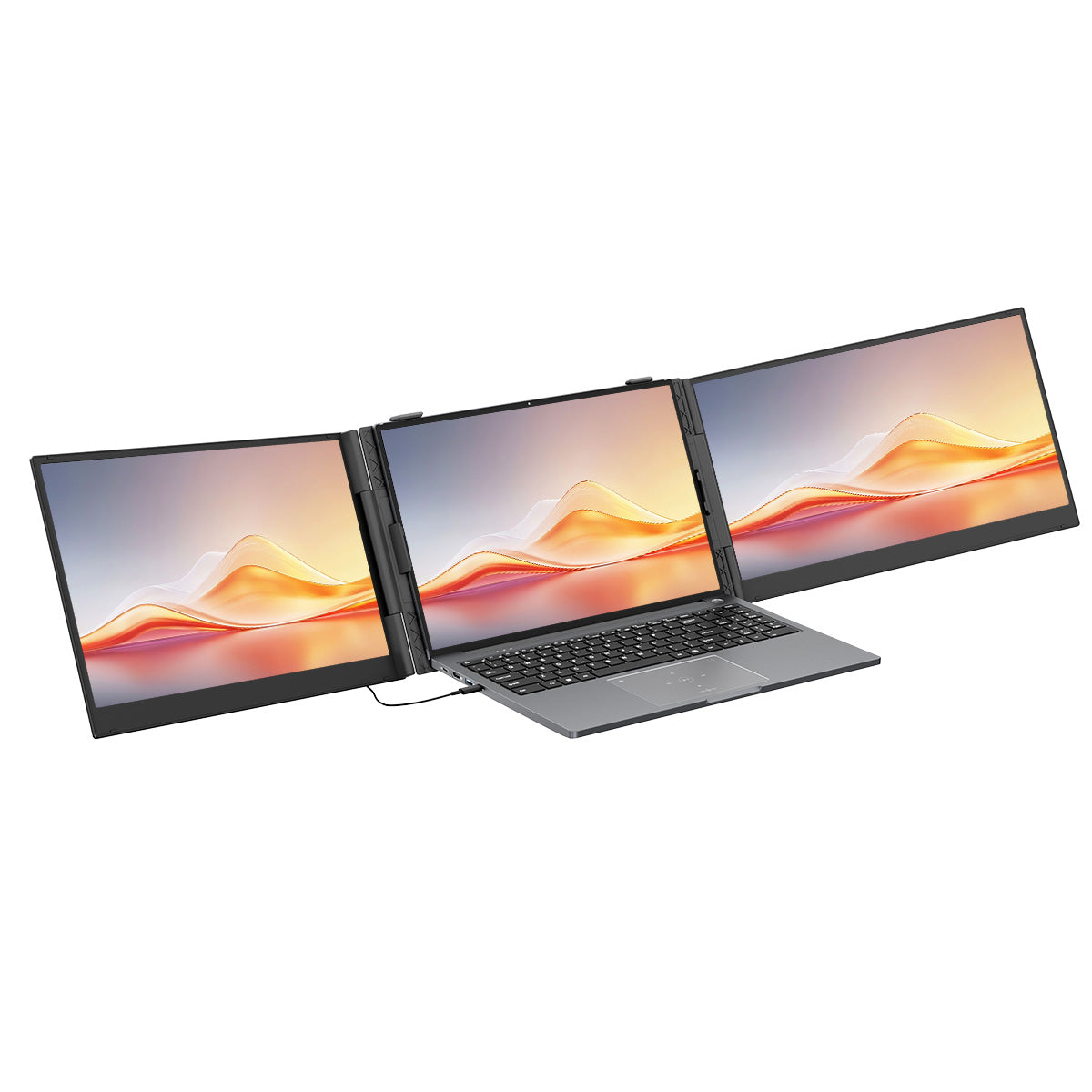 Blackview DCM6 Pro 14インチ デュアルモニター ポータブルノートパソコン画面拡張器 2つのUSB-Cポート付き