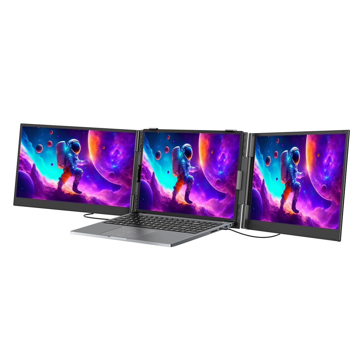 Blackview DCM8 15.3インチ デュアルモニター ポータブルノートパソコン画面拡張器 スピーカー付き