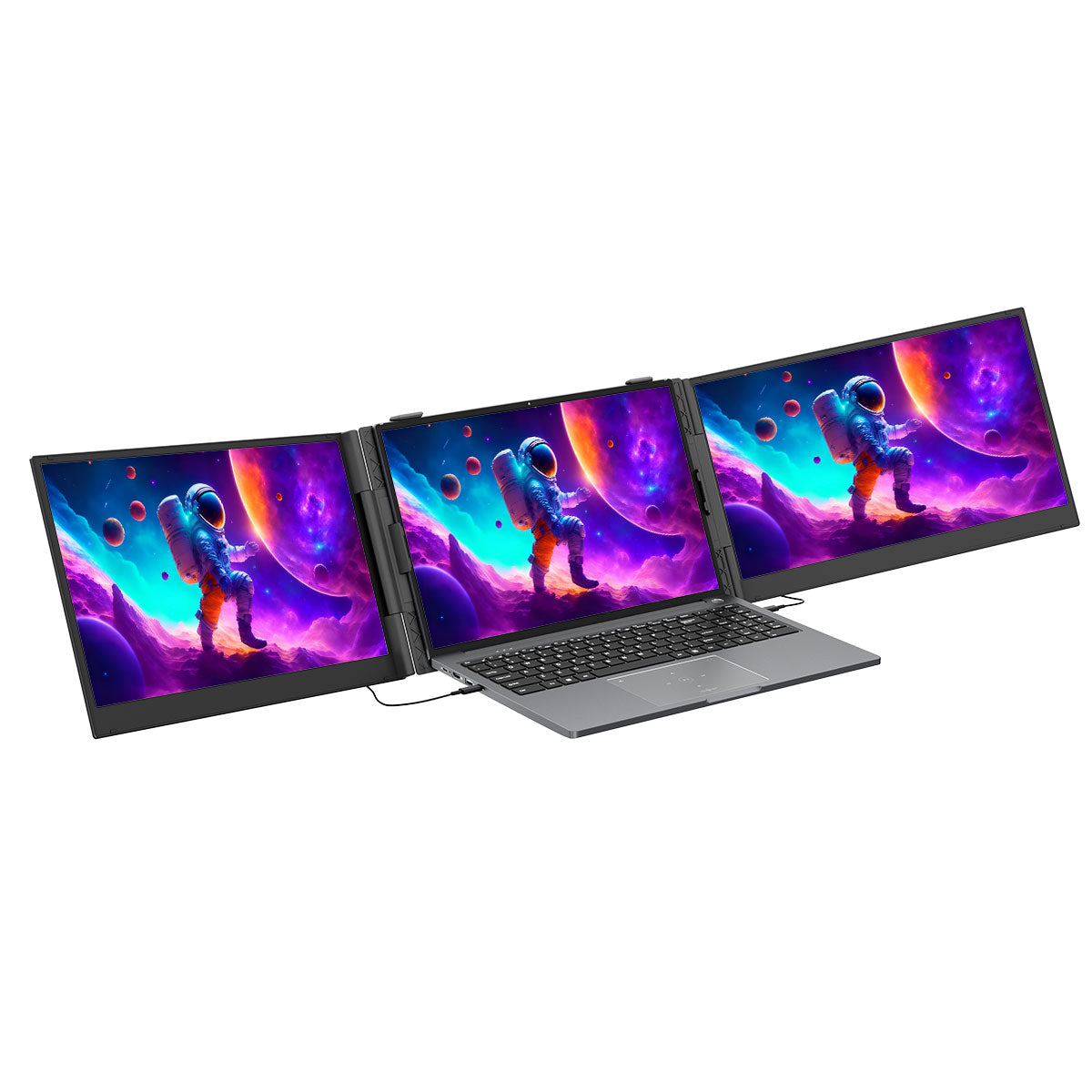 Blackview DCM8 15.3インチ デュアルモニター ポータブルノートパソコン画面拡張器 スピーカー付き