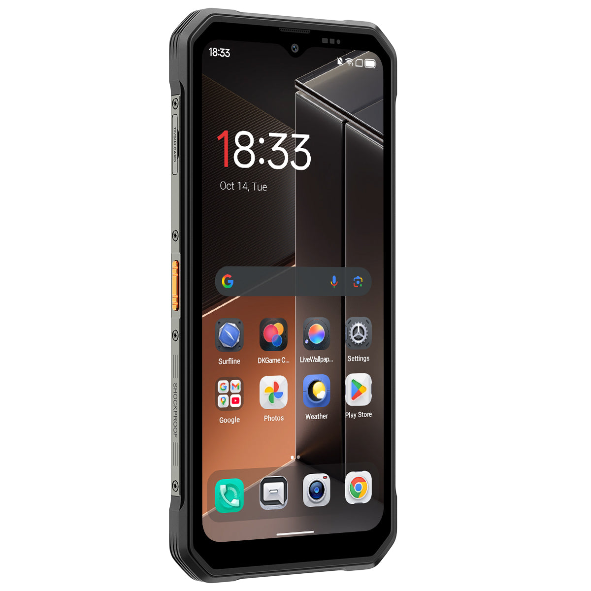Blackview FORT 100 超薄型 6.56インチ MediaTek Helio G81 オクタコア 5000mAh 16MP+13MP カメラ 4G 頑丈スマートフォン