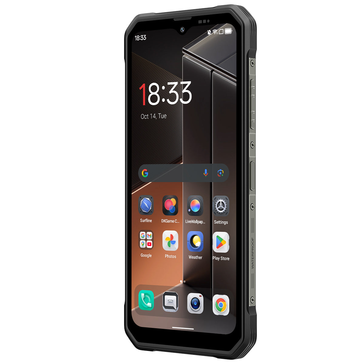 Blackview FORT 100 超薄型 6.56インチ MediaTek Helio G81 オクタコア 5000mAh 16MP+13MP カメラ 4G 頑丈スマートフォン
