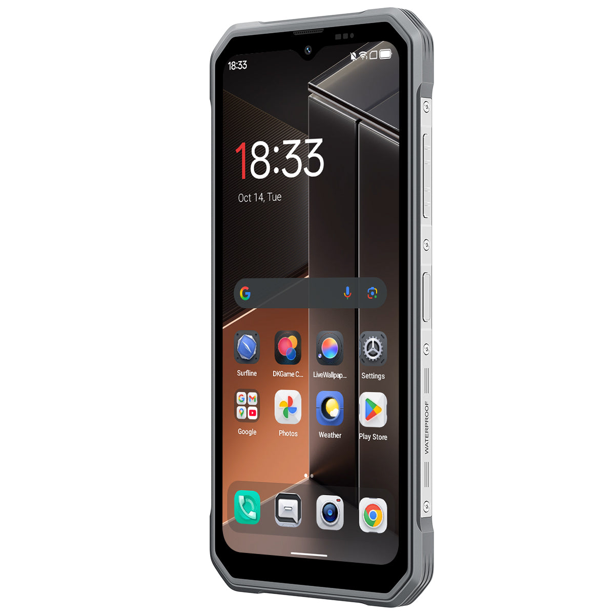 Blackview FORT 100 超薄型 6.56インチ MediaTek Helio G81 オクタコア 5000mAh 16MP+13MP カメラ 4G 頑丈スマートフォン