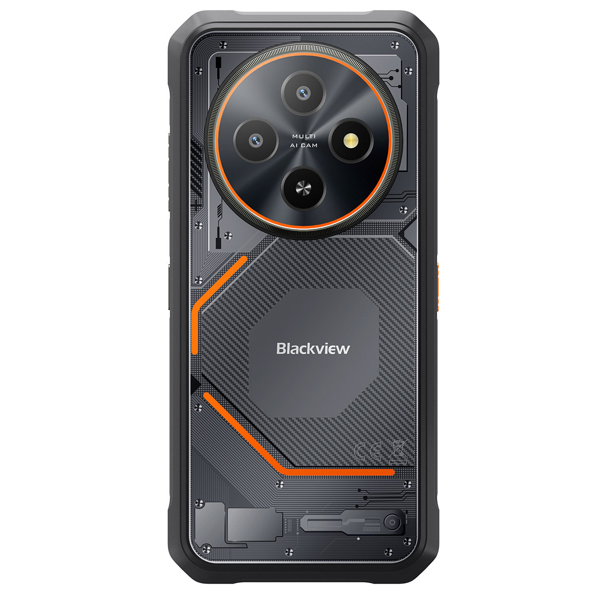 Blackview FORT 2 超薄型 6.56インチ MediaTek Helio G81 オクタコア 5000mAh 16MP+13MP AIカメラ NFC 4G 頑丈な携帯電話