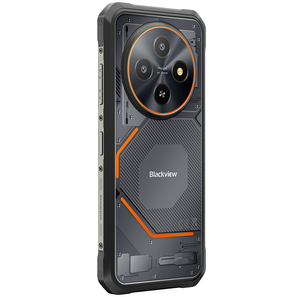 Blackview FORT 2 超薄型 6.56インチ MediaTek Helio G81 オクタコア 5000mAh 16MP+13MP AIカメラ NFC 4G 頑丈な携帯電話