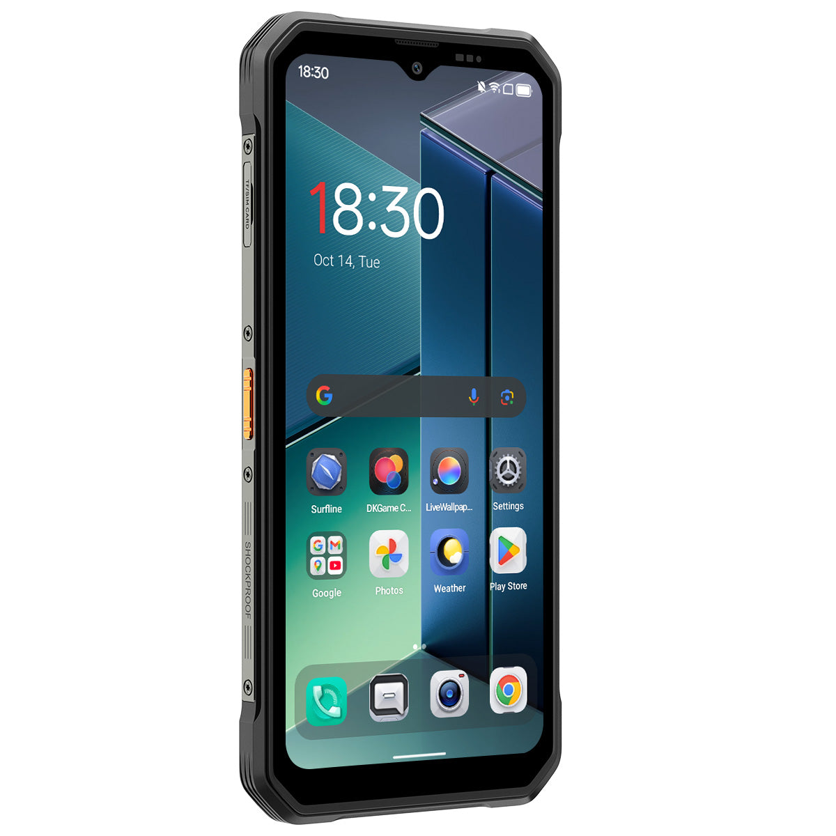 Blackview FORT 2 超薄型 6.56インチ MediaTek Helio G81 オクタコア 5000mAh 16MP+13MP AIカメラ NFC 4G 頑丈な携帯電話