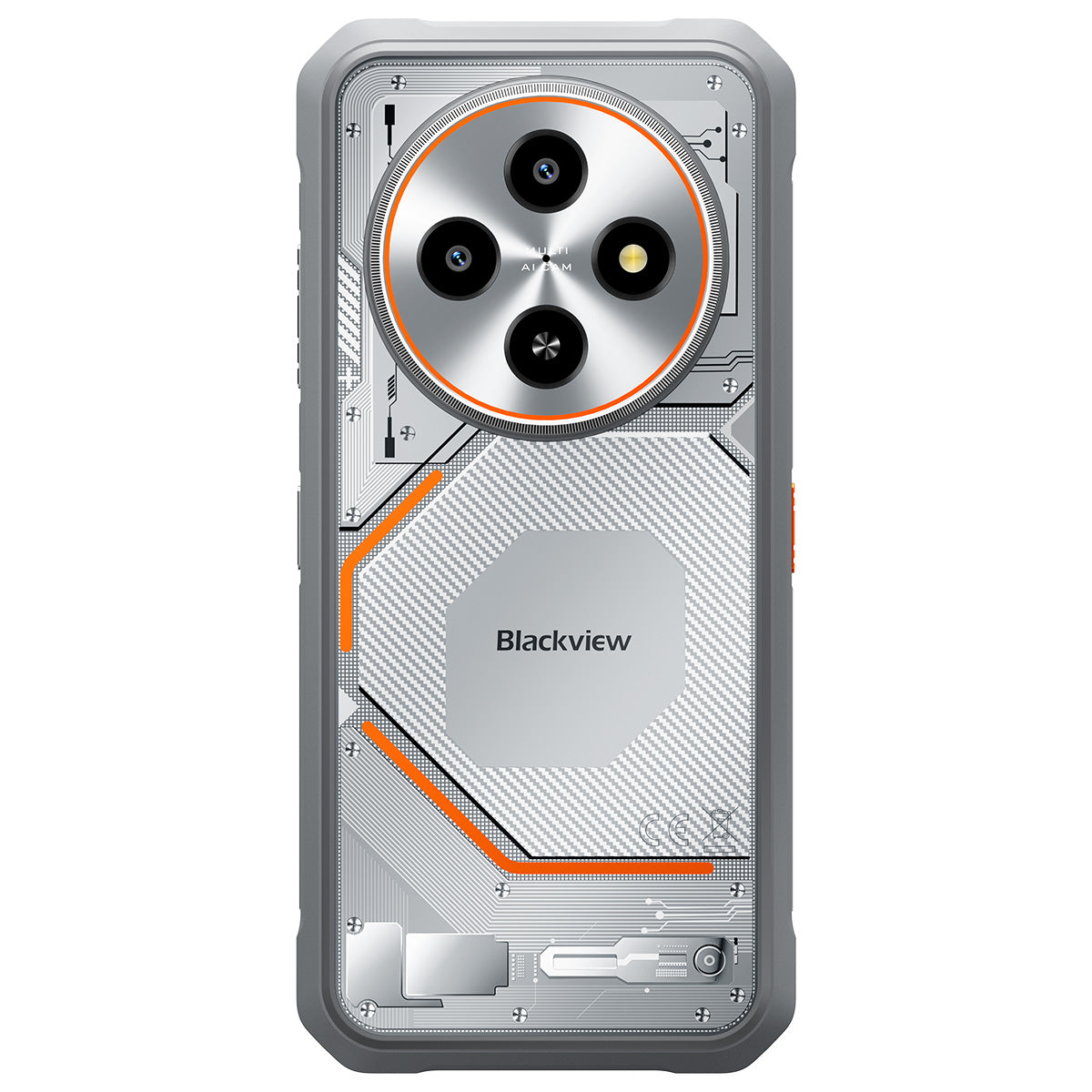 Blackview FORT 2 超薄型 6.56インチ MediaTek Helio G81 オクタコア 5000mAh 16MP+13MP AIカメラ NFC 4G 頑丈な携帯電話