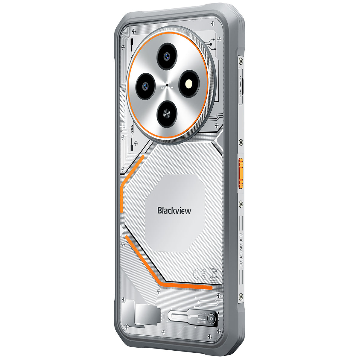 Blackview FORT 2 超薄型 6.56インチ MediaTek Helio G81 オクタコア 5000mAh 16MP+13MP AIカメラ NFC 4G 頑丈な携帯電話