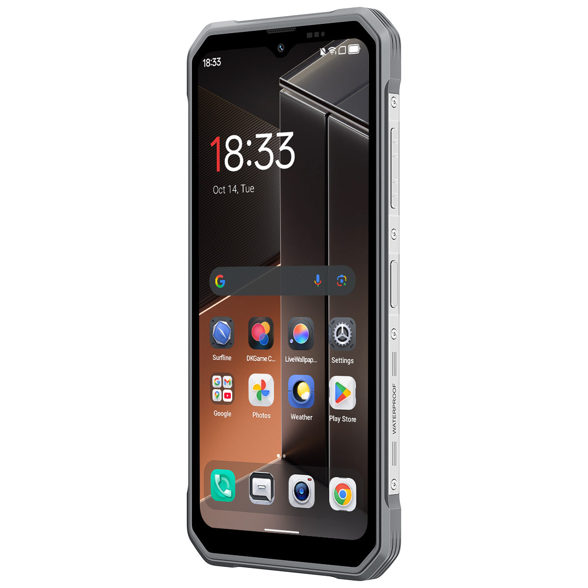 Blackview FORT 2 超薄型 6.56インチ MediaTek Helio G81 オクタコア 5000mAh 16MP+13MP AIカメラ NFC 4G 頑丈な携帯電話