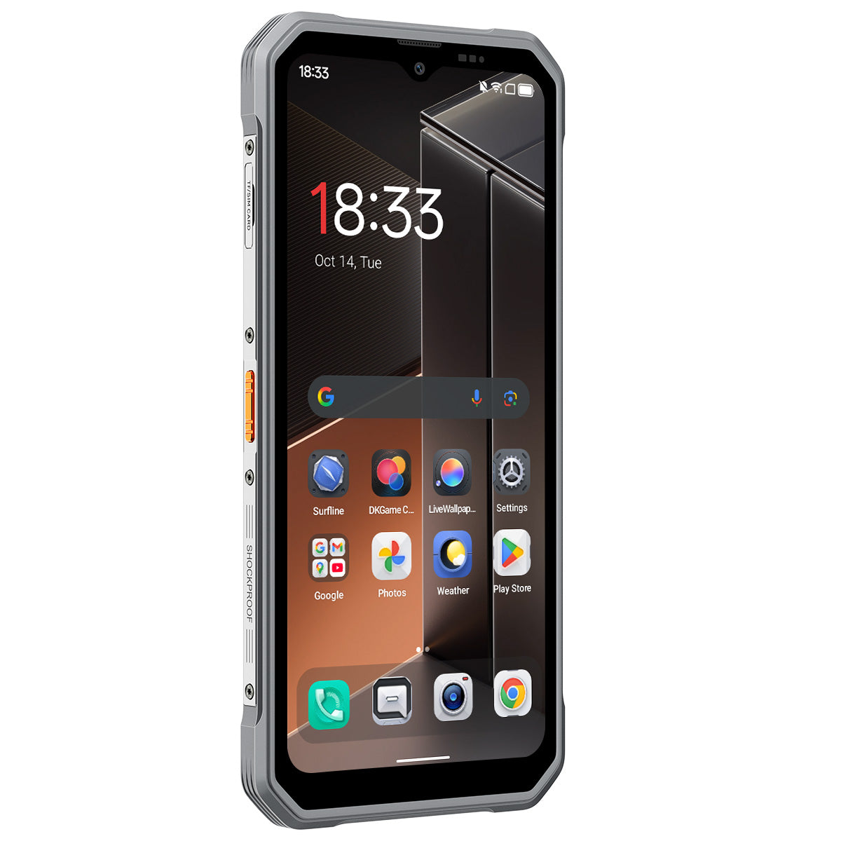 Blackview FORT 2 超薄型 6.56インチ MediaTek Helio G81 オクタコア 5000mAh 16MP+13MP AIカメラ NFC 4G 頑丈な携帯電話