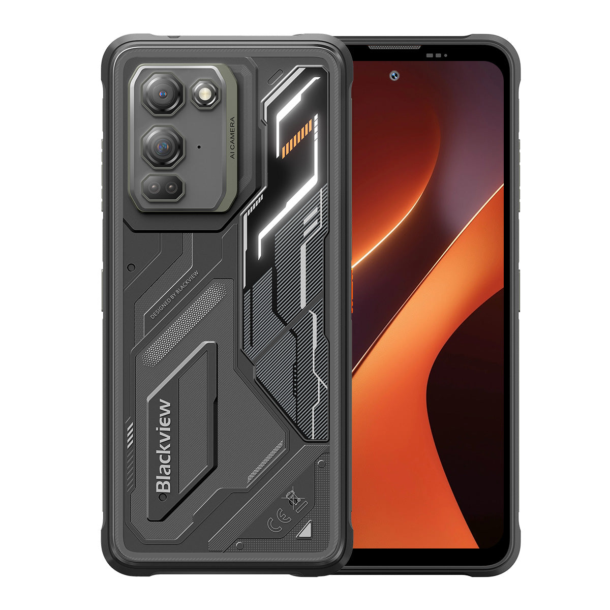 Blackview FORT 200 スリム＆ワイヤレス充電 6.78インチ MediaTek Helio G100 オクタコア 5000mAh 108MP＋13MP ナイトビジョンカメラ 耐衝撃 4G 携帯電話