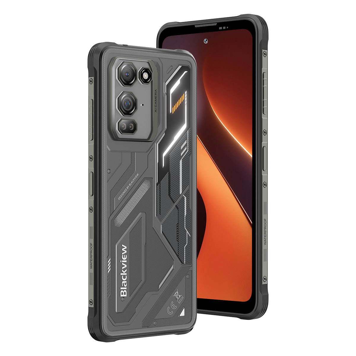 Blackview FORT 200 スリム＆ワイヤレス充電 6.78インチ MediaTek Helio G100 オクタコア 5000mAh 108MP＋13MP ナイトビジョンカメラ 耐衝撃 4G 携帯電話