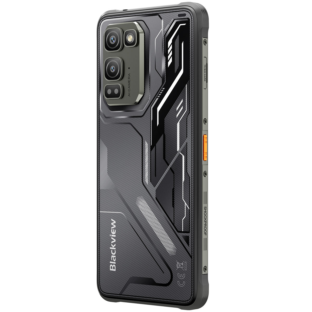 Blackview FORT 5 超薄型 6.78インチ MediaTek Helio G100 八核 5000mAh 108百万画素＋13百万画素 夜間視認カメラ 4G 頑丈携帯電話