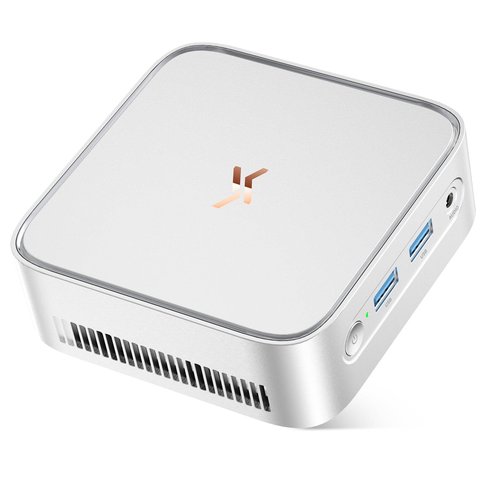Huidun H80 ミニPC AMD Ryzen 5 3500U（最大3.7GHz）、16GB RAM、512GB ストレージ、オフィス用ホームコンピューター、デュアルディスプレイ対応、WiFi 5、Bluetooth 4.2、3年保証、ノートパソコン・モニター用（シルバー）
