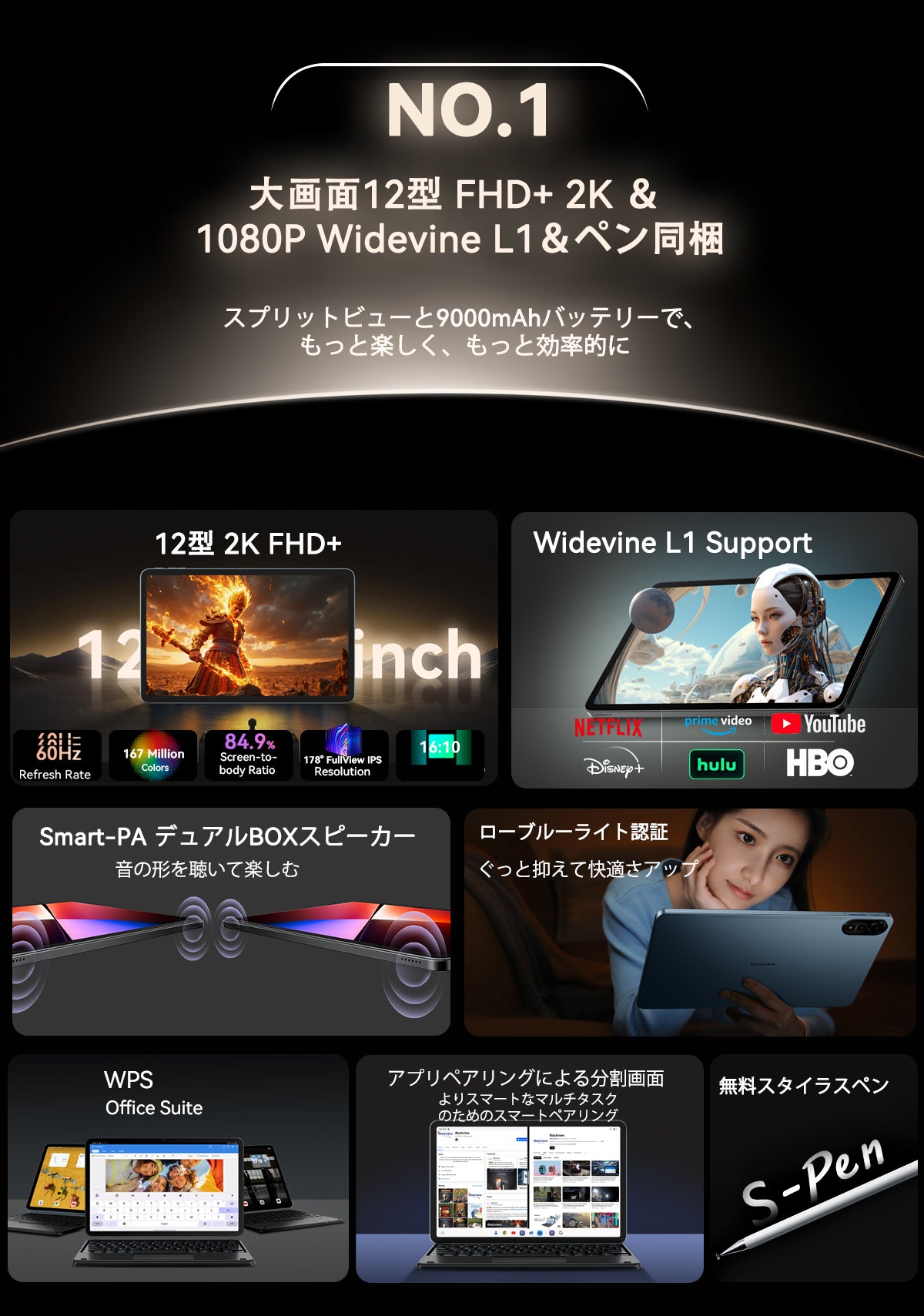 Blackview Mega 2 タブレット PC