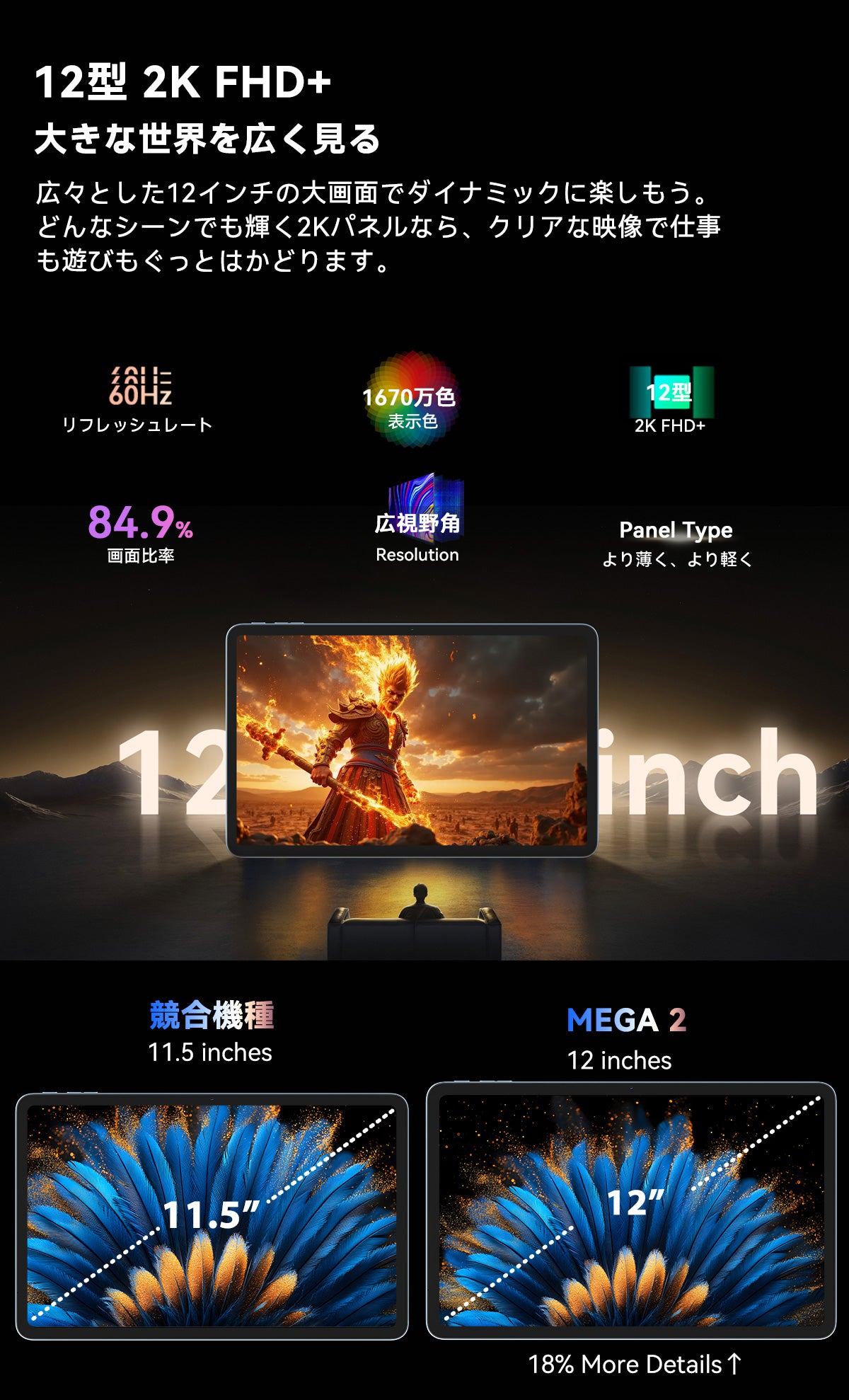 Blackview Mega 2 タブレット PC