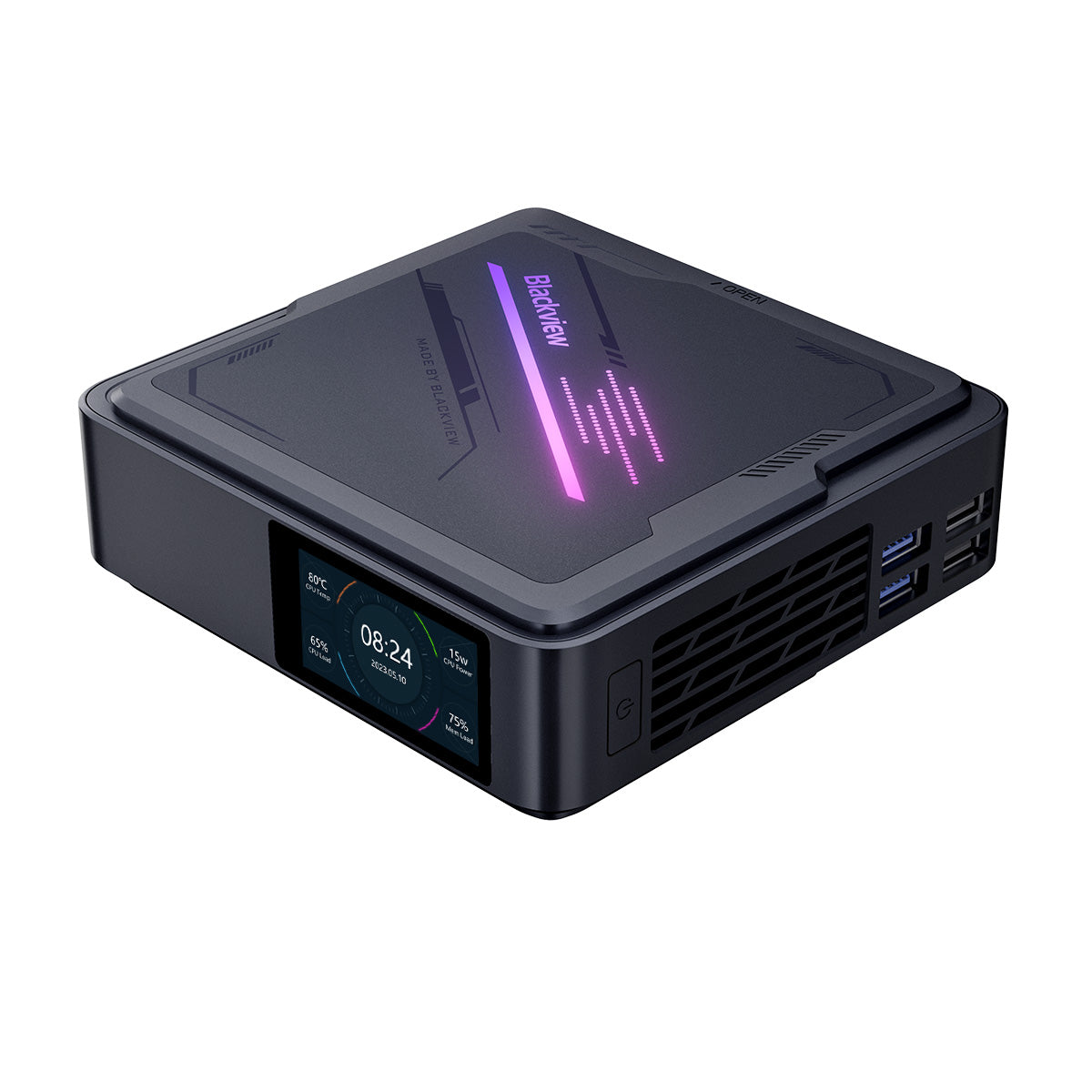 Blackview MP90 Intel® Alder Lake N97 CPU DDR4 SSD デュアルディスプレイ Windows 11 Pro ミニ PC をサポート