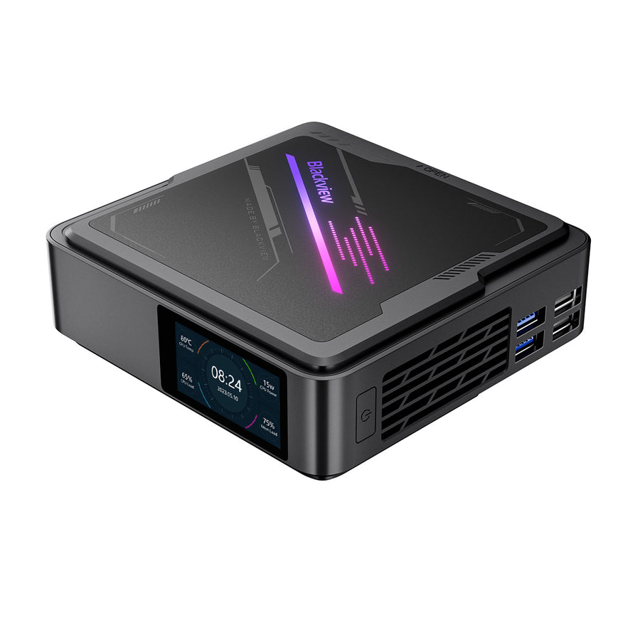 Blackview MP90 Intel® Alder Lake N97 CPU DDR4 SSD デュアルディスプレイ Windows 11 Pro ミニ PC をサポート