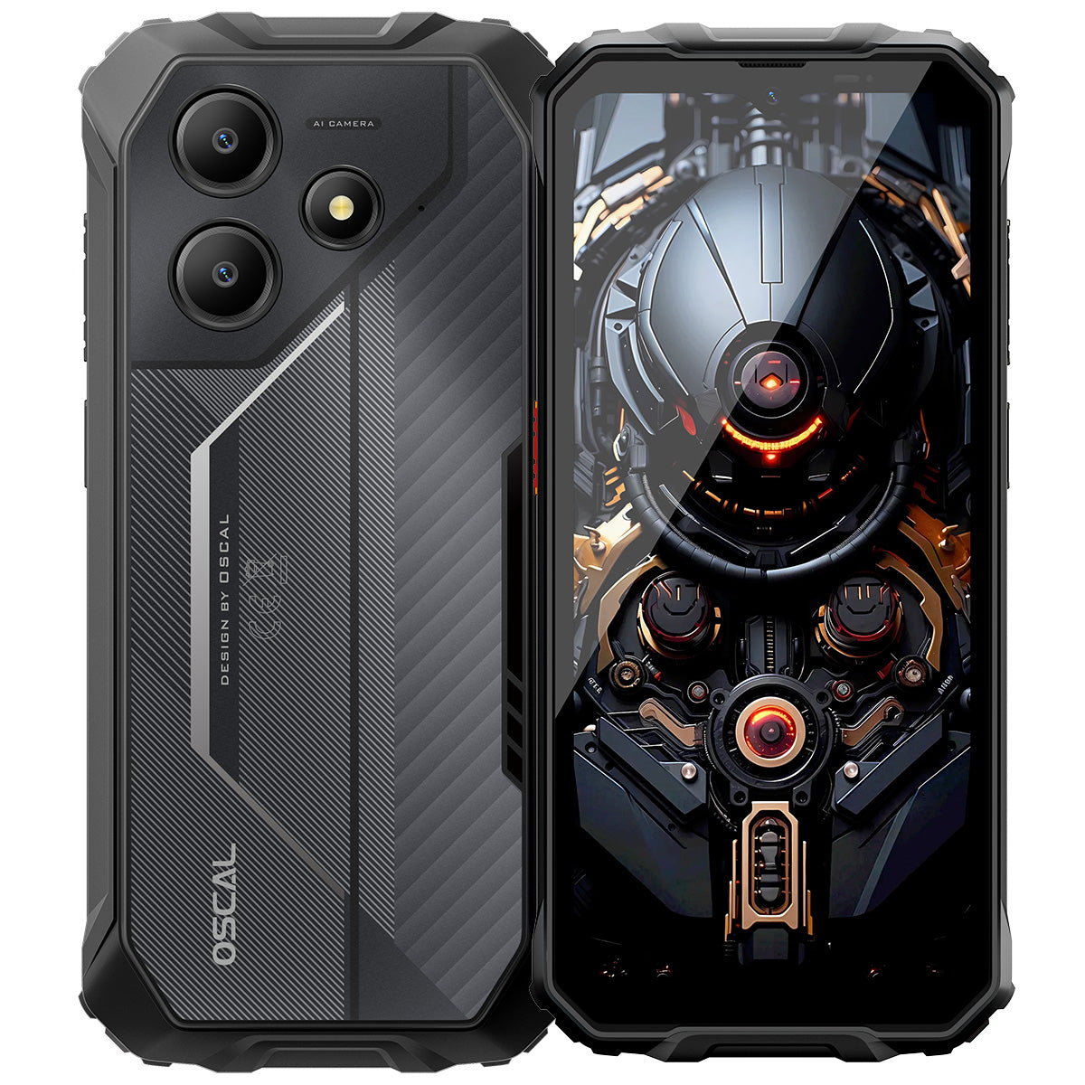 Oscal MARINE 2 4+64GB/8+256GB 6.56" Unisoc Tiger T615 11000mAh Gemini AI 2.0 4G 耐久性のある携帯電話