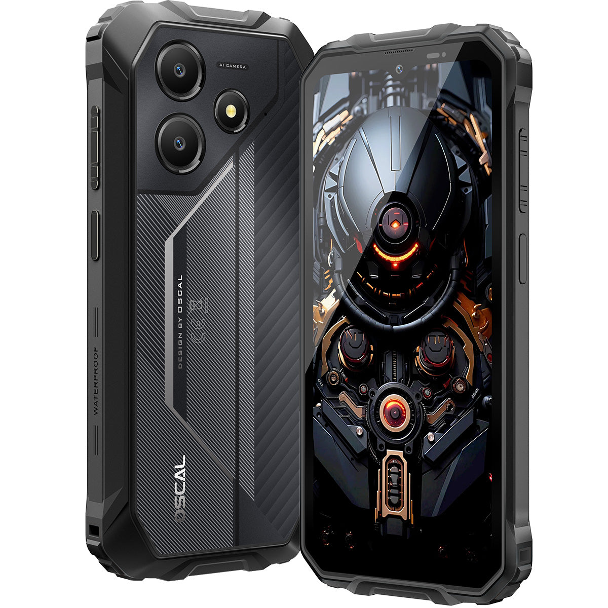 Oscal MARINE 2 4+64GB/8+256GB 6.56" Unisoc Tiger T615 11000mAh Gemini AI 2.0 4G 耐久性のある携帯電話