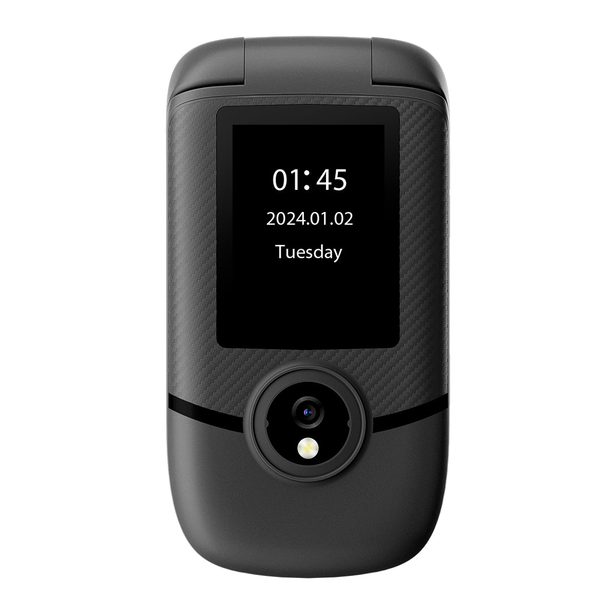 Blackview N2000 フリップ 2.8"+1.77" ディスプレイ Unisoc T107 1500mAh デュアル SIM 4G 携帯電話