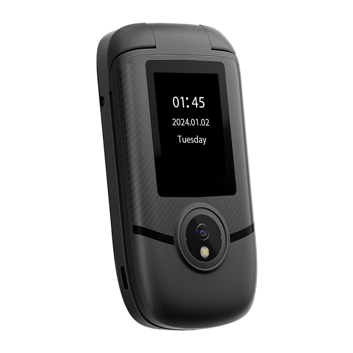 Blackview N2000 フリップ 2.8"+1.77" ディスプレイ Unisoc T107 1500mAh デュアル SIM 4G 携帯電話