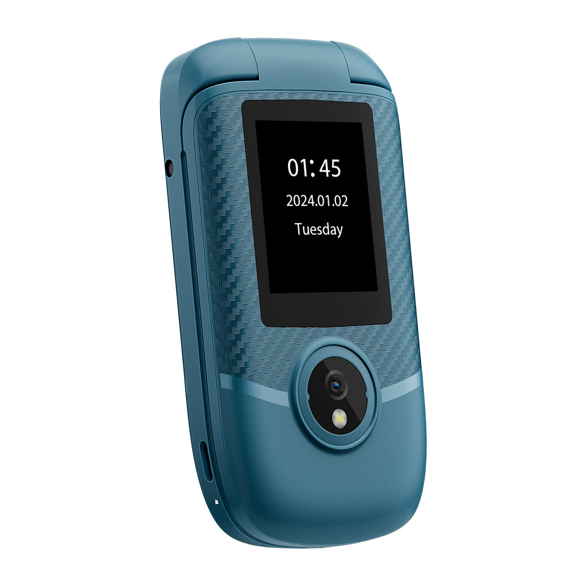 Blackview N2000 フリップ 2.8"+1.77" ディスプレイ Unisoc T107 1500mAh デュアル SIM 4G 携帯電話