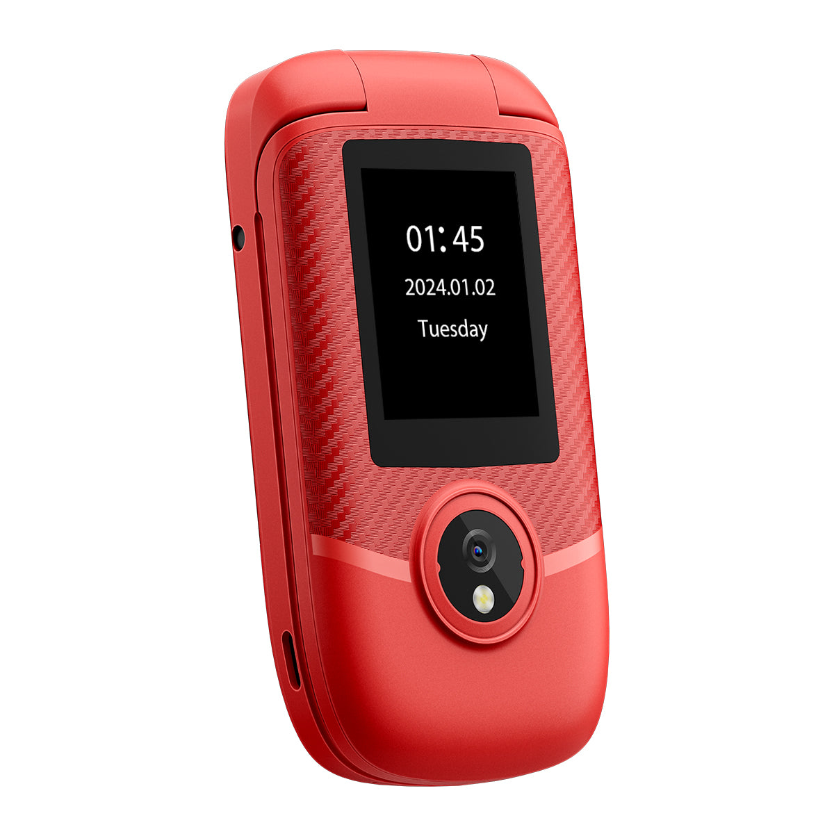 Blackview N2000 フリップ 2.8"+1.77" ディスプレイ Unisoc T107 1500mAh デュアル SIM 4G 携帯電話