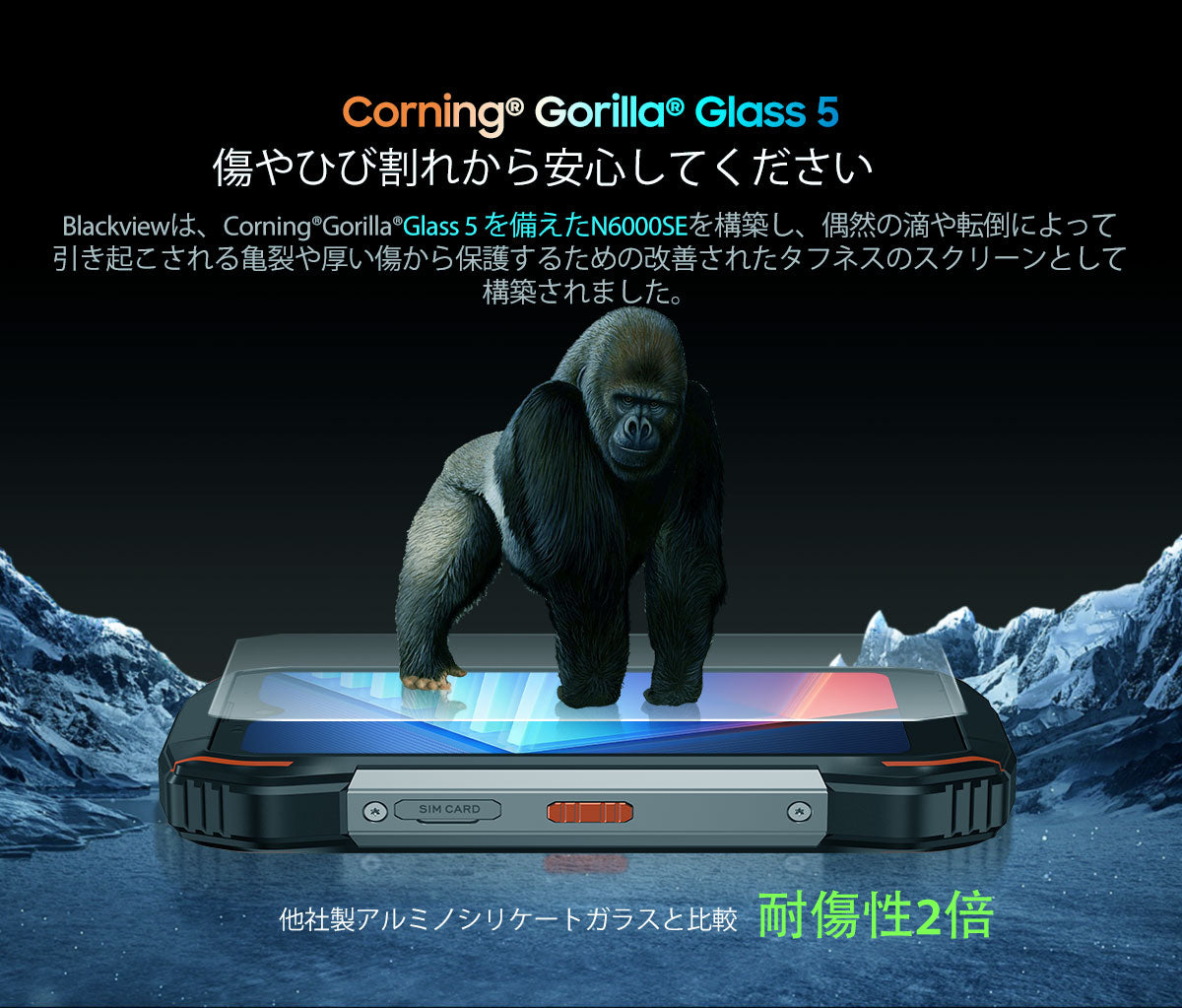 Blackview N6000SE 4.3インチ ミニ頑丈携帯電話