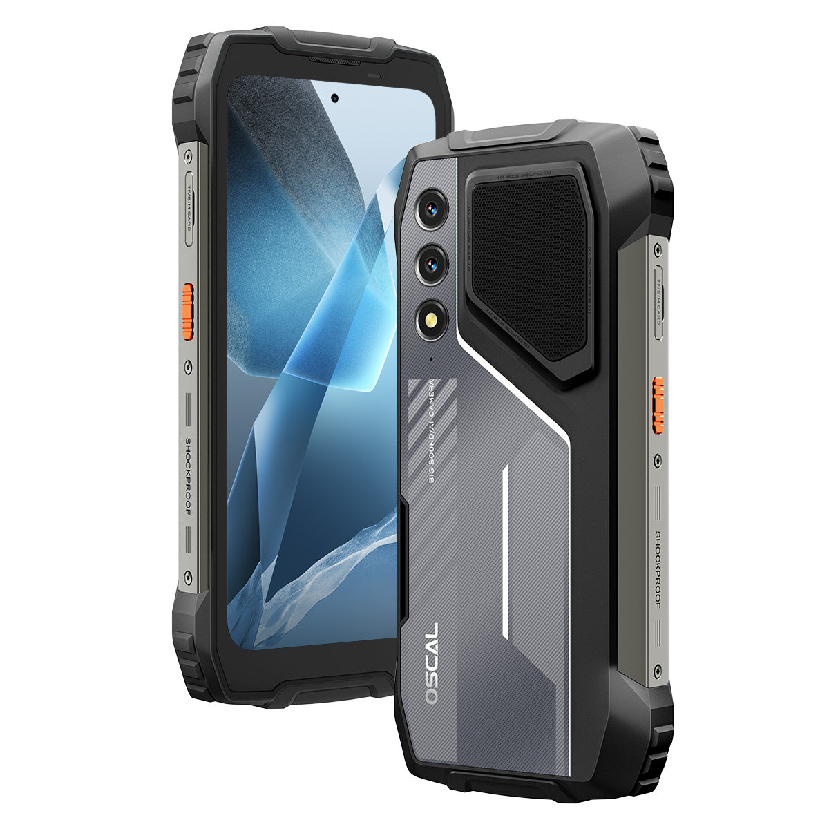 Oscal Pilot 1 6.67インチステレオラウドスピーカー＆デュアルLEDフラッシュライト 6+256GB MediaTek Helio G81 オクタコア 4G 耐久性の高い携帯電話