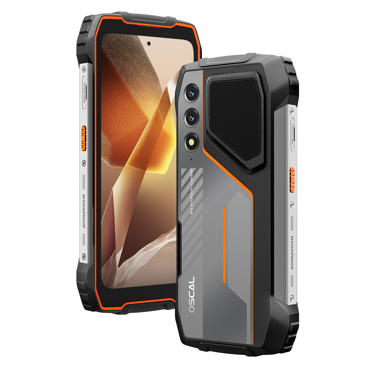 Oscal Pilot 1 6.67インチステレオラウドスピーカー＆デュアルLEDフラッシュライト 6+256GB MediaTek Helio G81 オクタコア 4G 耐久性の高い携帯電話