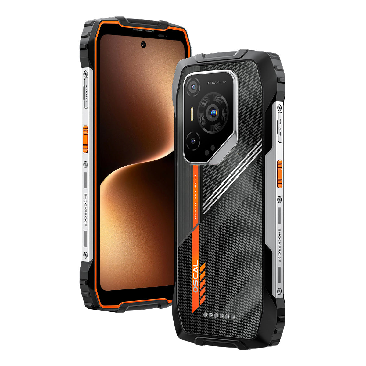 Oscal Pilot 3 6.78インチ MediaTek Dimensity 6300 12GB+256GB 50MP+20MP ナイトビジョンカメラ 7500mAh 5G AI 頑丈スマートフォン
