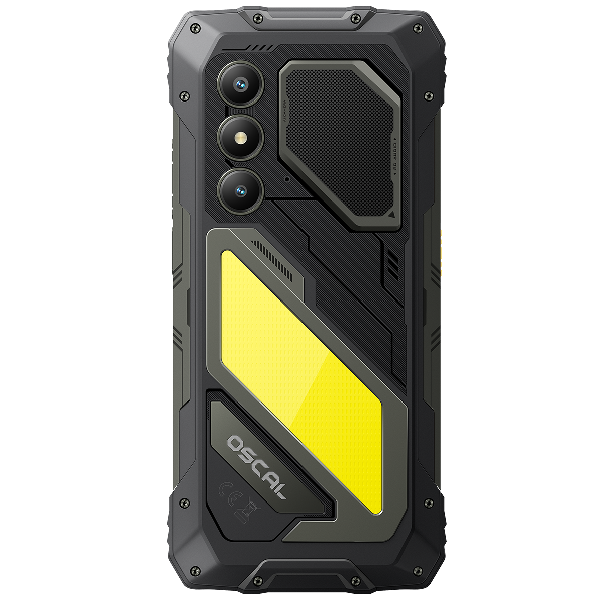 Oscal パイロット 5 6.67インチ 120Hz 表示 ステレオ 大音量スピーカー と キャンプ用灯り 15000mAh 5G 頑丈な電話機