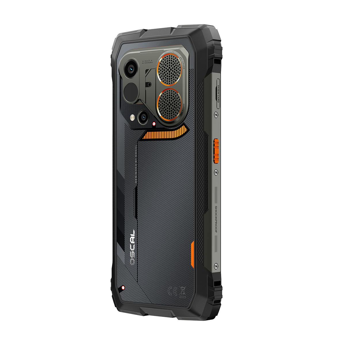 Oscal パイロット6 サーマルイメージング 4G 頑丈な電話機 6.78インチ 120Hz ディスプレイ 108メガピクセルカメラ 98デシベル大音量スピーカー & 93ルーメンLED懐中電灯
