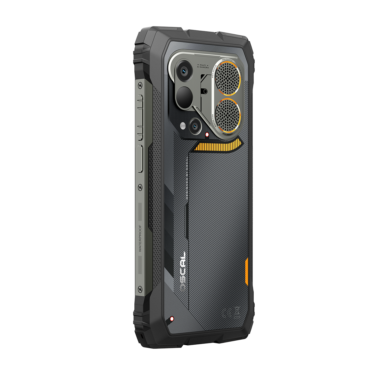 Oscal パイロット6 サーマルイメージング 4G 頑丈な電話機 6.78インチ 120Hz ディスプレイ 108メガピクセルカメラ 98デシベル大音量スピーカー & 93ルーメンLED懐中電灯