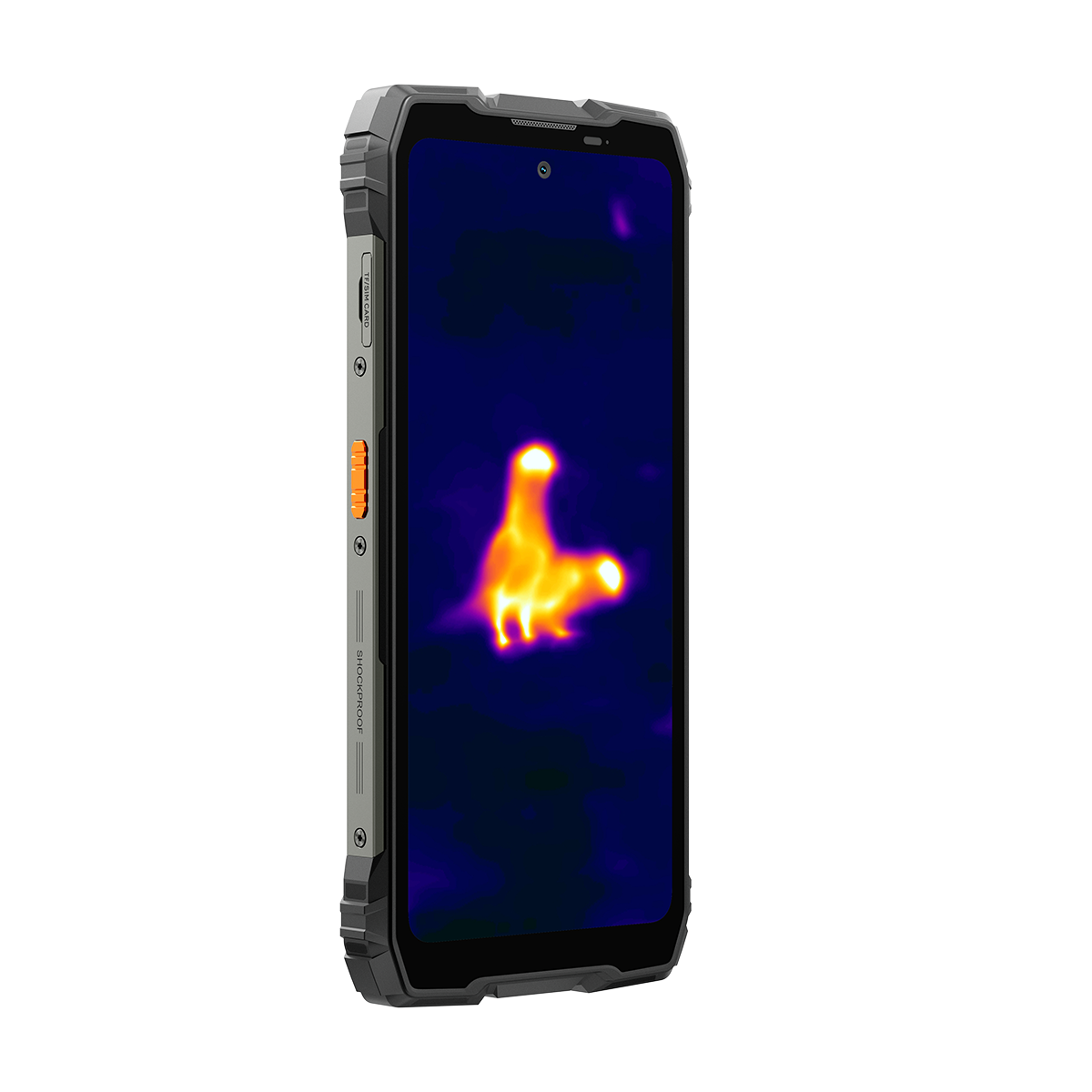 Oscal パイロット6 サーマルイメージング 4G 頑丈な電話機 6.78インチ 120Hz ディスプレイ 108メガピクセルカメラ 98デシベル大音量スピーカー & 93ルーメンLED懐中電灯