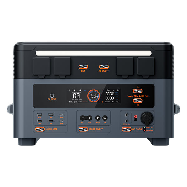 Oscal PowerMax 2400 Pro ケーブルレス積み重ね可能着脱式モジュラー携帯用電源ステーション