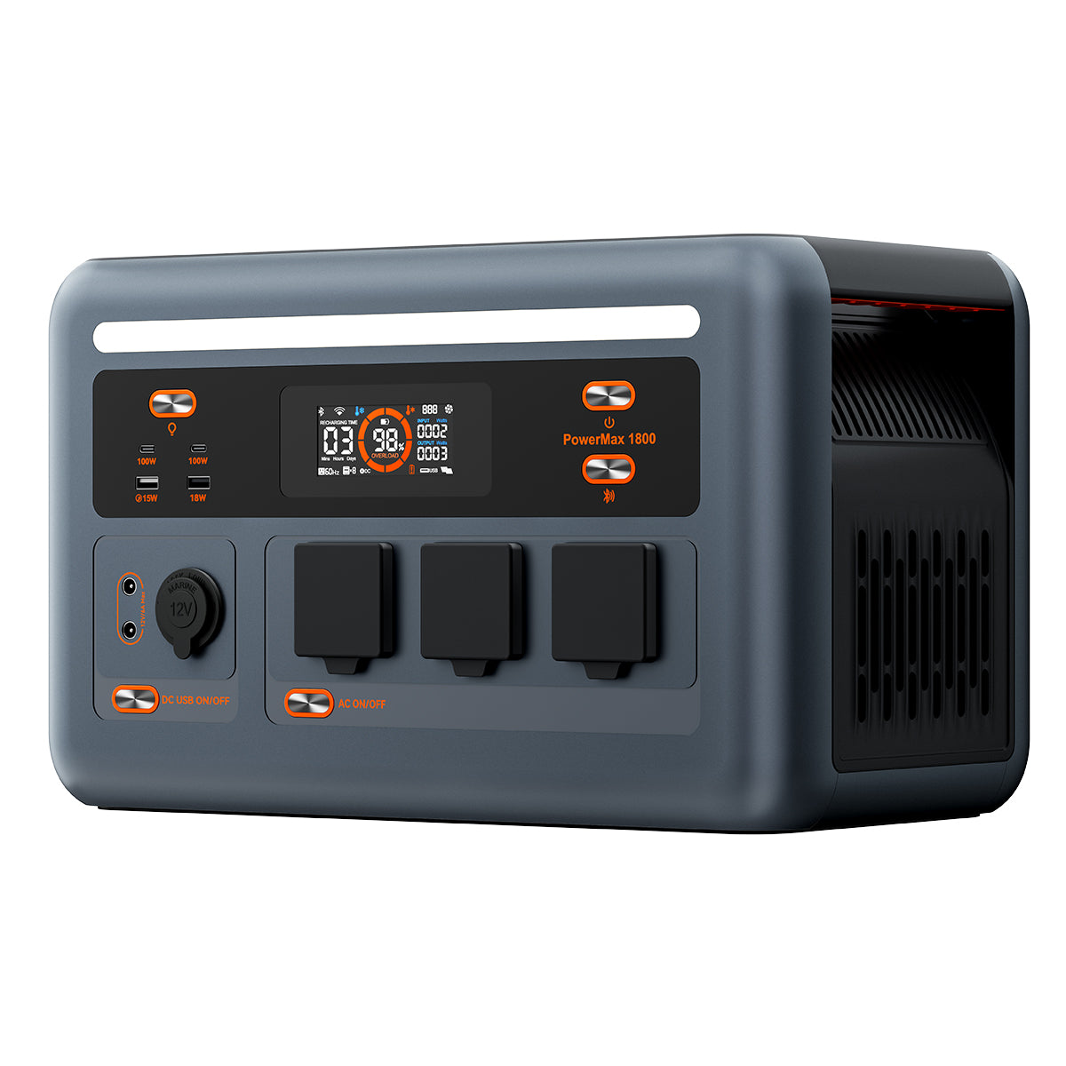 Oscal PowerMax 1800 1024Wh 1800W IP54 防水 UPS バックアップ ポータブル電源ステーション
