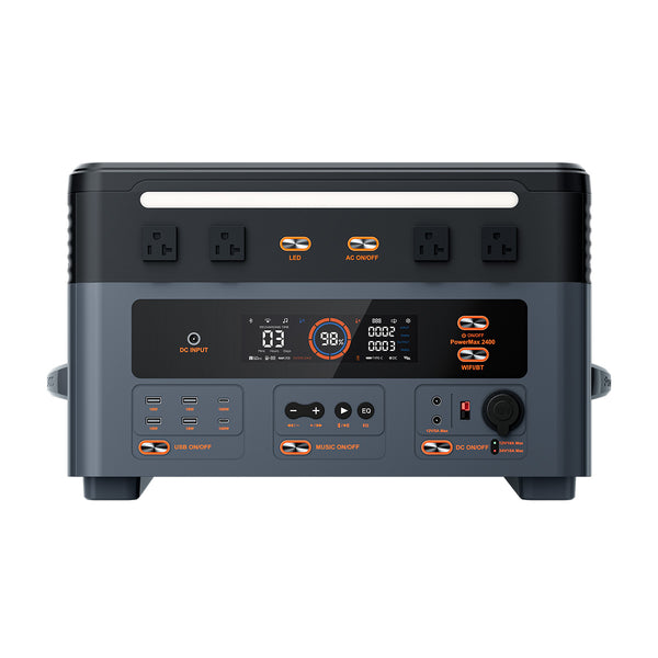 Blackview Oscal PowerMax 2400 ケーブルレススタッキング取り外し可能モジュラーポータブル電源