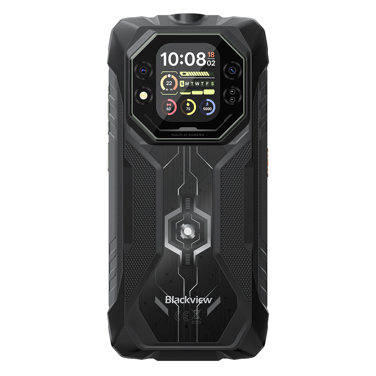 Blackview ROCK 1 6.56インチ 90Hz メイン＆2.01インチ セカンダリーディスプレイ MediaTek Helio G81 オクタコア 15000mAh 20MP ナイトビジョンカメラ 4G 頑丈な電話機