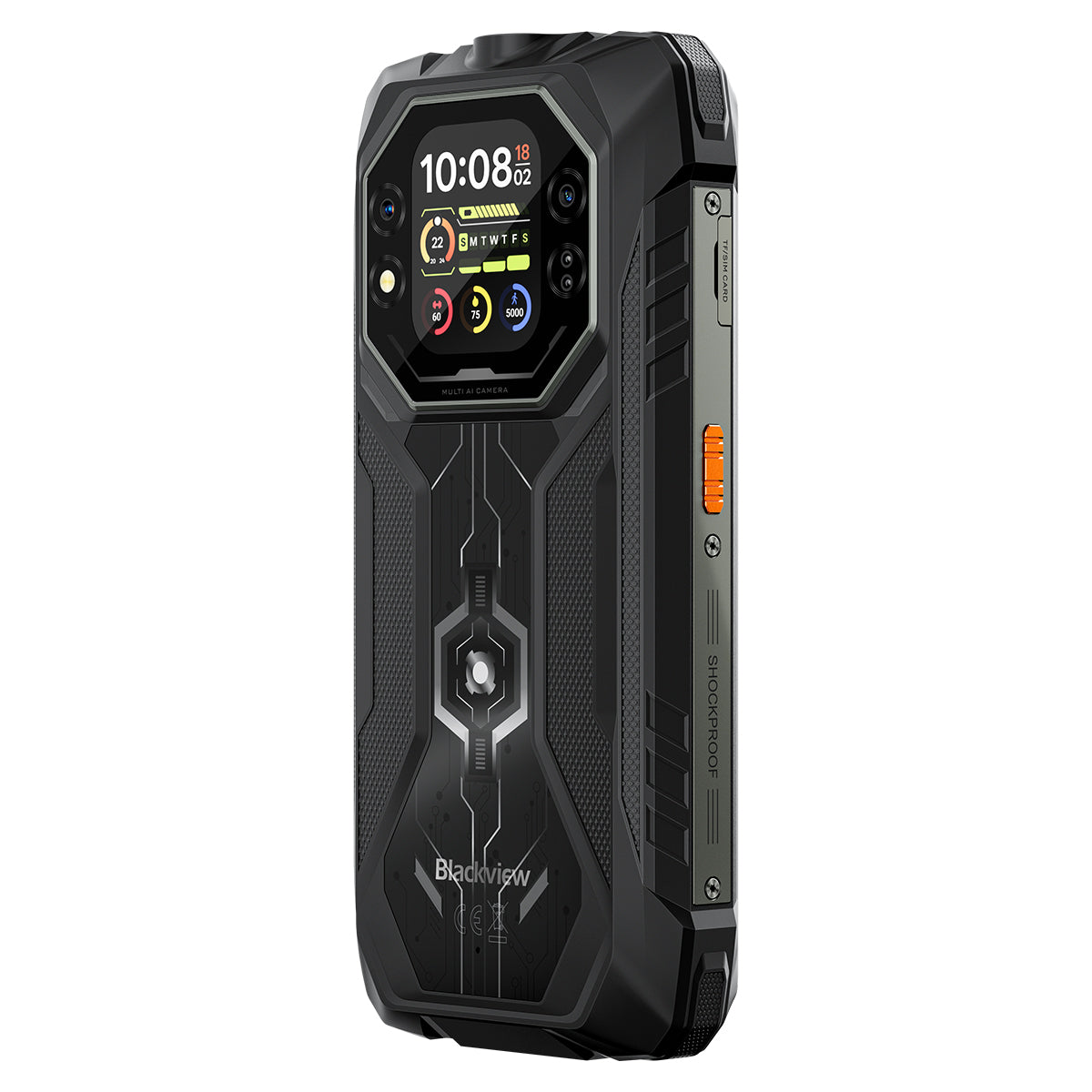 Blackview ROCK 1 6.56インチ 90Hz メイン＆2.01インチ セカンダリーディスプレイ MediaTek Helio G81 オクタコア 15000mAh 20MP ナイトビジョンカメラ 4G 頑丈な電話機